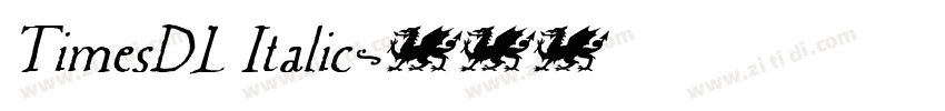 TimesDL Italic字体转换
